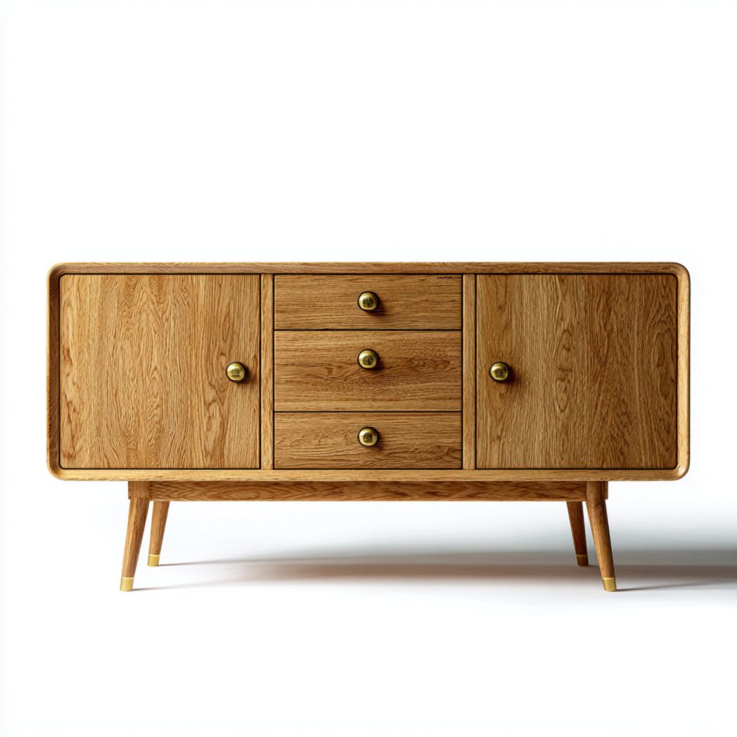 Szafka z drewna orzechowego w kolorze ciemnym 100 x 40 x 75cm